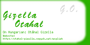 gizella otahal business card